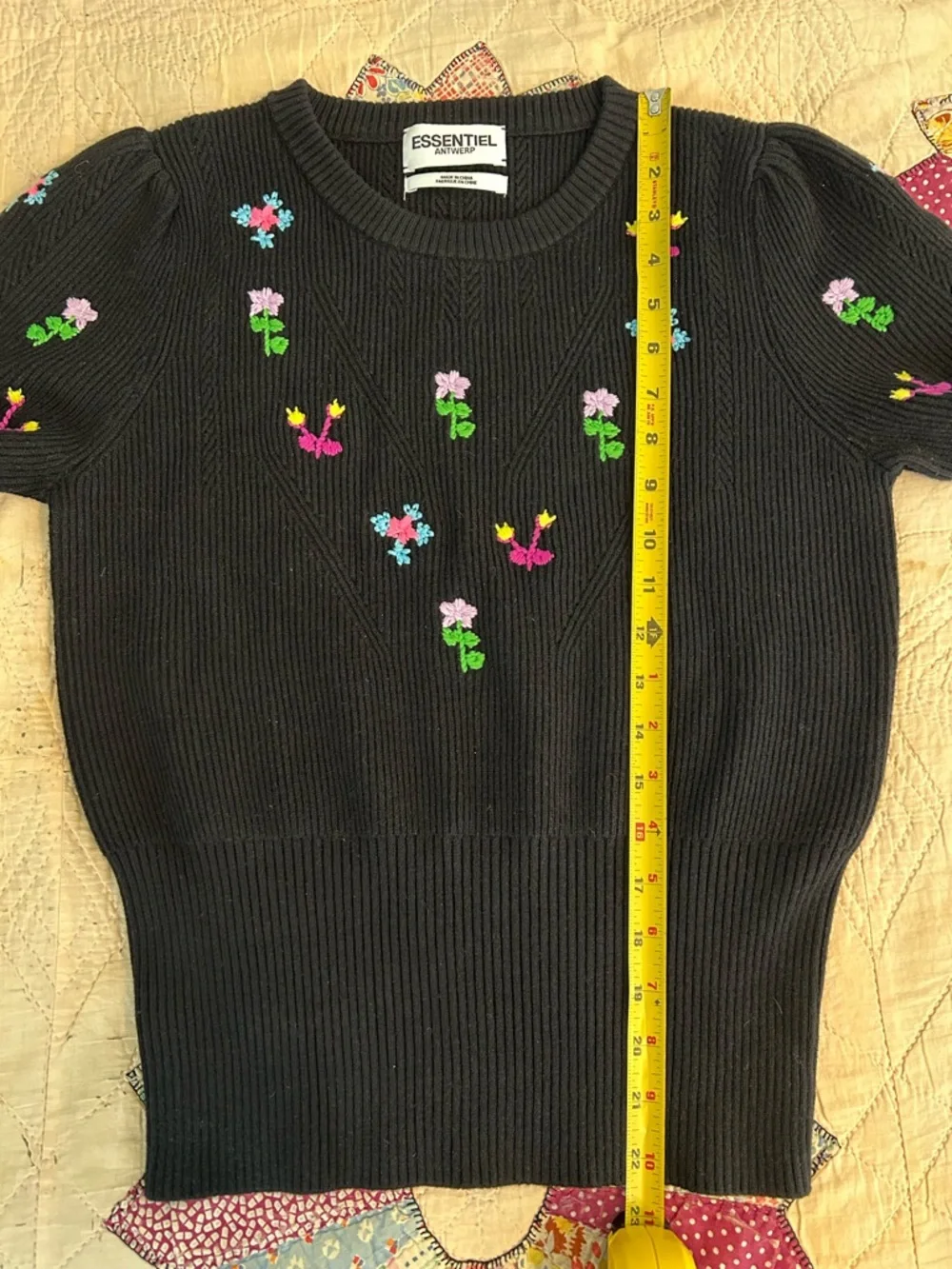 Essentiel Antwerp Floral Embroidered Sweater - Picture 8 of 8